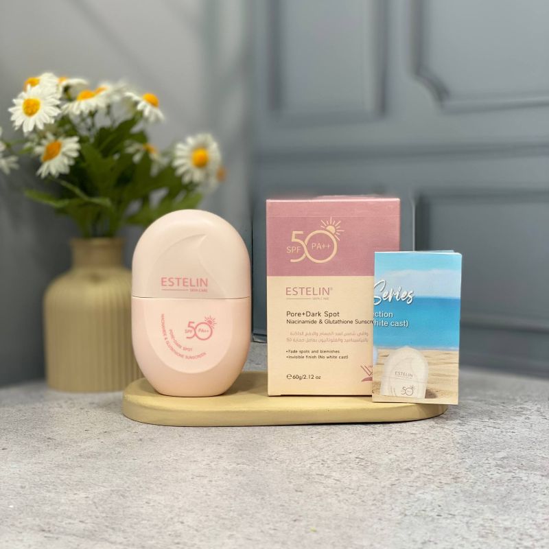 estelin sun screen4 ضد آفتاب نیاسینامید و گلوتاتیون استلین