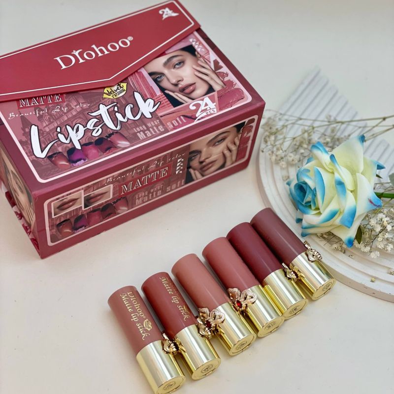 Drohoo Velvet Matte2 رژ لب ۶ رنگه درهو