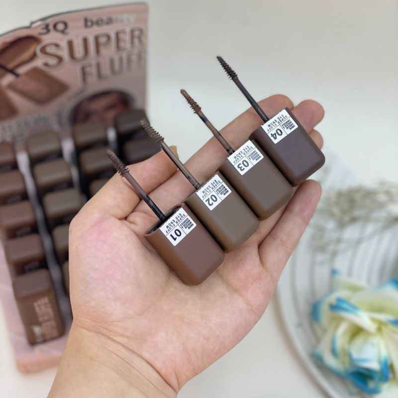 Super Fluff Eyebrow Mascara Coffee ریمل ابرو قهوه ضدآب و ضد حساسیت