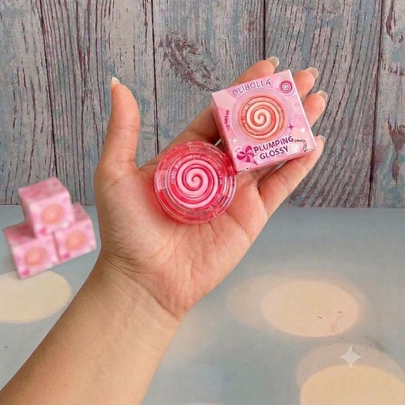 OLIBOLLA Candy Lip Mask & Plumping Gloss Jelly Lip Balm . ماسک لب و حجمدهنده آبنباتی اولیبولا OLIBOLLA Candy Lip Mask & Plumping Gloss Jelly Lip Balm